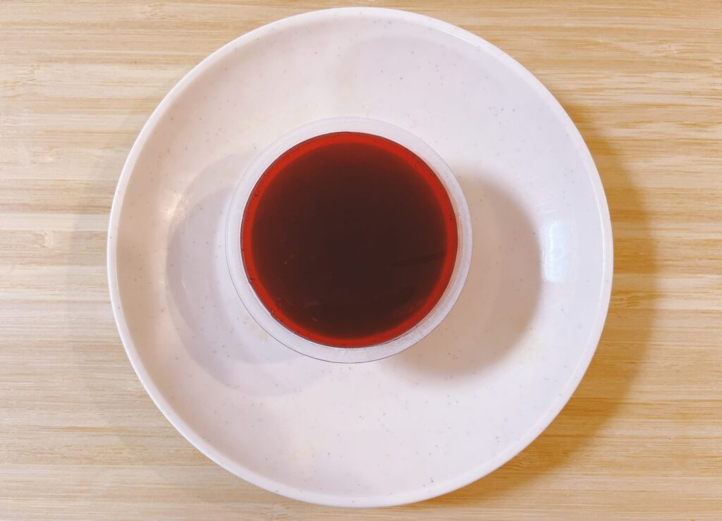 太陽いっぱいゼリー ハスカップ味 真上から