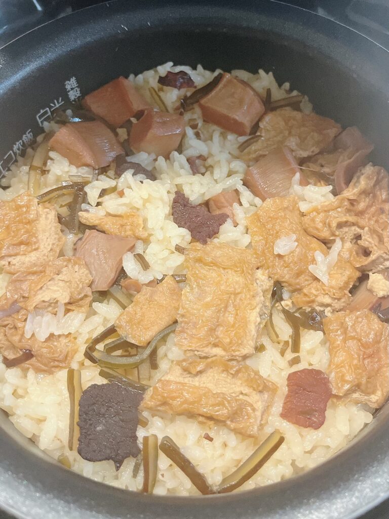 たこめしの素 炊き上がり